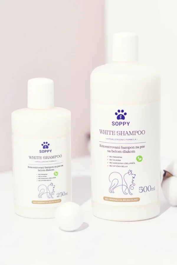 SOPPY WHITE SHAMPOO 250ml, 500ml, 5l